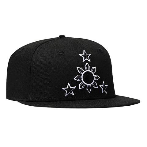 New Era 59Fifty Filipino Flag Patch Hat -  Black