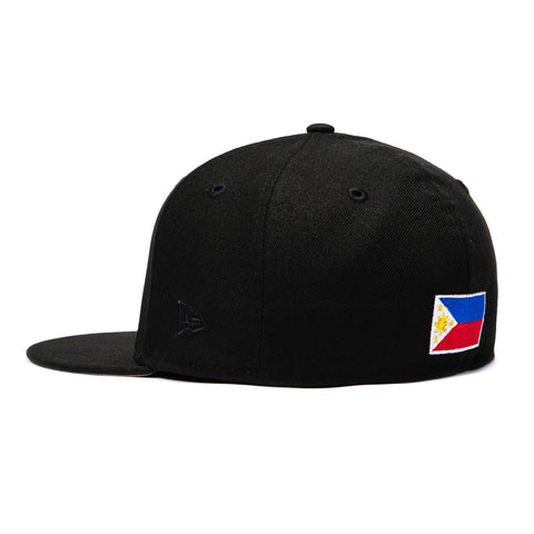 Exclusive New Era 59Fifty Filipino Flag Hat -  Black New Era