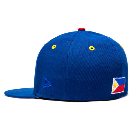 Exclusive New Era 59Fifty Filipino Flag Hat -  Royal New Era
