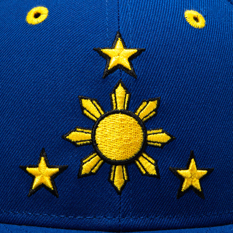 Exclusive New Era 59Fifty Filipino Flag Hat -  Royal New Era
