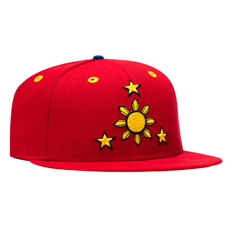 New Era 59Fifty Filipino Flag Patch Hat -  Red