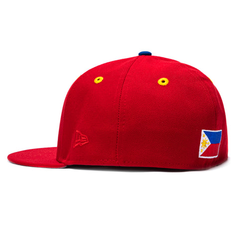 Exclusive New Era 59Fifty Filipino Flag Hat -  Red New Era