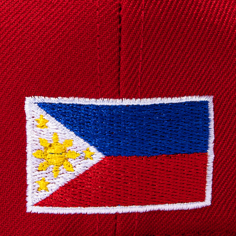 Exclusive New Era 59Fifty Filipino Flag Hat -  Red New Era