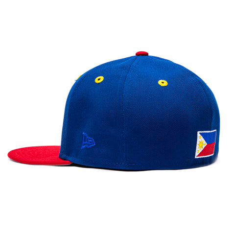 Exclusive New Era 59Fifty Filipino Flag Hat -  Royal, Red New Era
