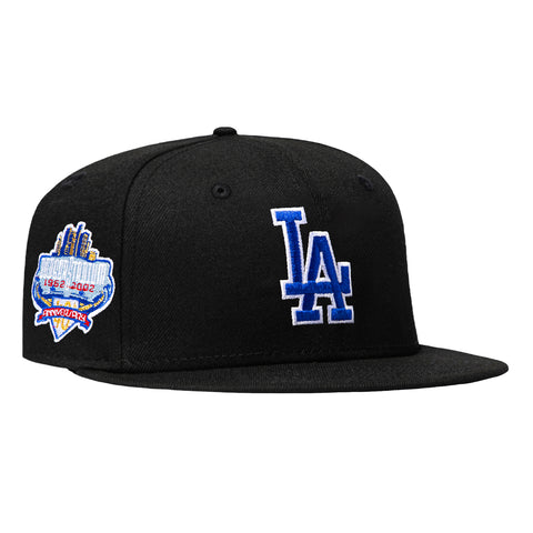 New Era 59Fifty Black Dome Los Angeles Dodgers 40th Anniversary Stadium Patch Hat - Black New Era