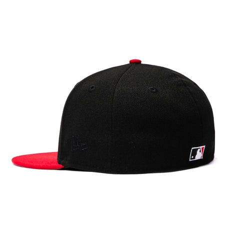 New Era 59Fifty Cincinnati Reds 25/10th Anniversary Patch Hat - Black, Red New Era