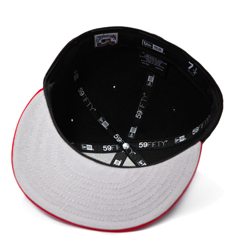 New Era 59Fifty Cincinnati Reds 25/10th Anniversary Patch Hat - Black, Red New Era