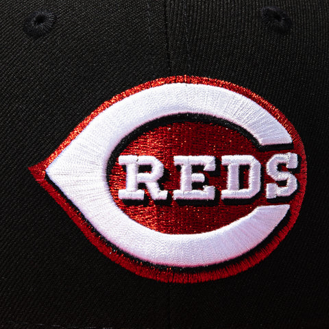 New Era 59Fifty Cincinnati Reds 25/10th Anniversary Patch Hat - Black, Red New Era