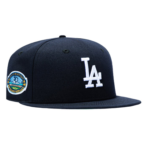 New Era 59Fifty Los Angeles Dodgers 50th Anniversary Stadium Patch Hat - Navy, White New Era