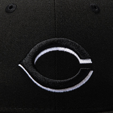 New Era 59Fifty Cincinnati Reds Inaugural Patch Hat - Black, White New Era