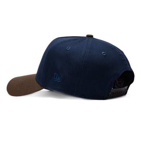 New Era 9Forty A-Frame New York Yankees 1998 World Series Patch Snapback Hat - Navy, Brown New Era
