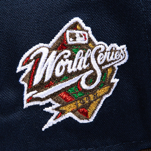New Era 9Forty A-Frame New York Yankees 1998 World Series Patch Snapback Hat - Navy, Brown New Era