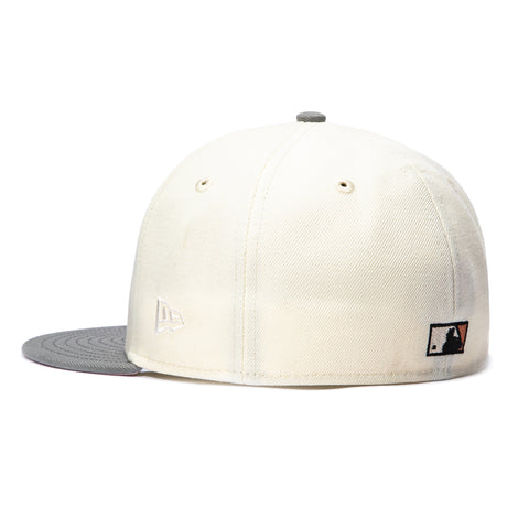 New Era 59Fifty Arizona Diamondbacks Inaugural Patch Snakehead Pink UV Hat - White, Graphite New Era