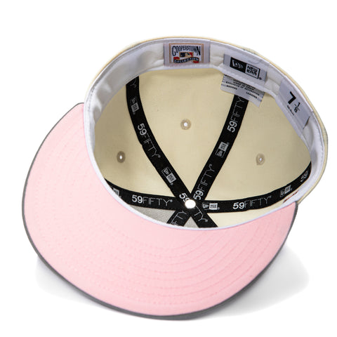 New Era 59Fifty Arizona Diamondbacks Inaugural Patch Snakehead Pink UV Hat - White, Graphite New Era