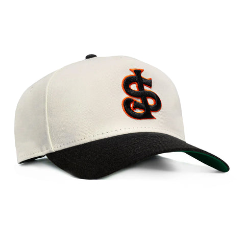New Era 9Forty A-Frame San Jose Giants Snapback Hat - Stone, Black New Era