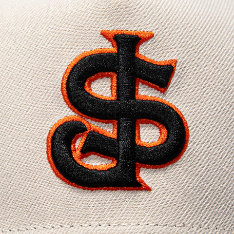 New Era 9Forty A-Frame San Jose Giants Snapback Hat - Stone, Black New Era