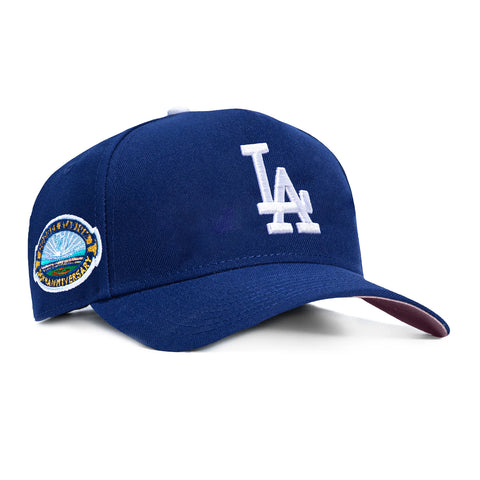 New Era 9Forty A-Frame Los Angeles Dodgers 50th Anniversary Stadium Patch Snapback Hat - Royal New Era