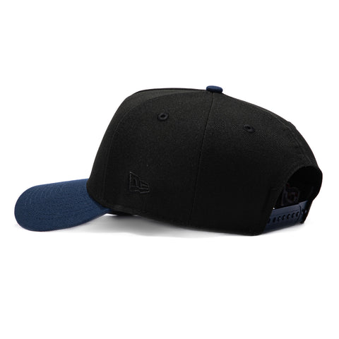 New Era 9Forty A-Frame Los Angeles Dodgers 50th Anniversary Stadium Patch Snapback Hat - Black, Navy New Era