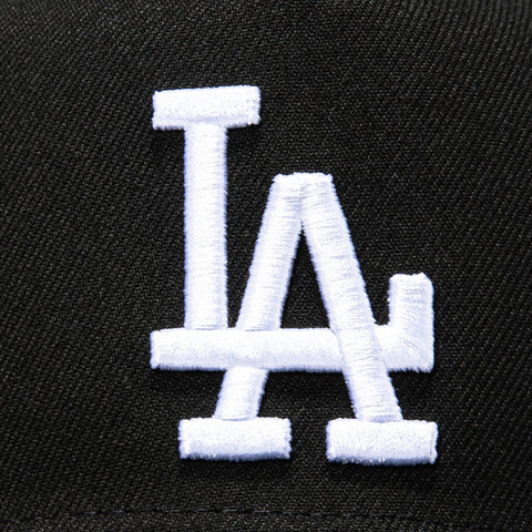 New Era 9Forty A-Frame Los Angeles Dodgers 50th Anniversary Stadium Patch Snapback Hat - Black, Navy New Era