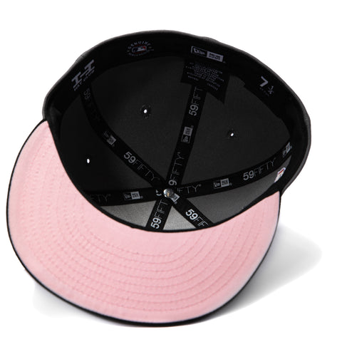 New Era 59Fifty Cincinnati Reds Ken Griffey Jr 30 Patch Pink UV Hat - Storm Grey, Black, Red New Era