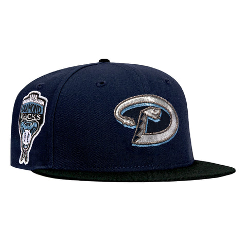 New Era 59Fifty Arizona Diamondbacks Inaugural Patch D Hat - Navy, Black, Metallic Silver New Era
