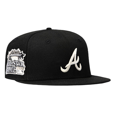 New Era 59Fifty Glow in the Dark Atlanta Braves 2000 All Star Game Patch Hat - Black, White New Era