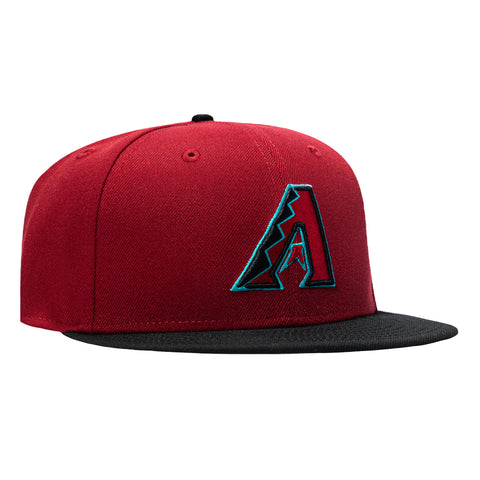 New Era 9Fifty MLB Basic Arizona Diamondbacks Snapback Game Hat - Sedona Red, Black New Era