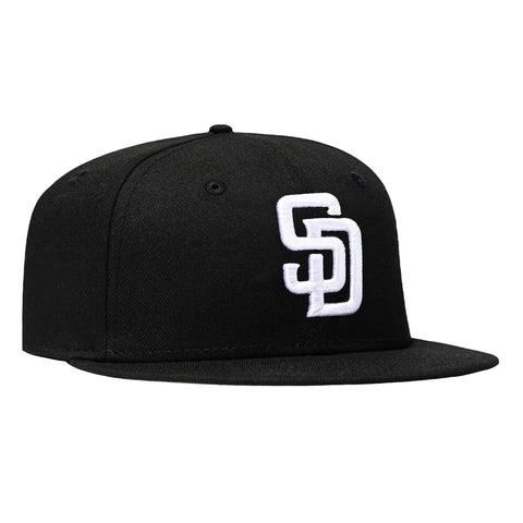 New Era 9Fifty MLB Basic San Diego Padres Snapback Hat - Black, White New Era