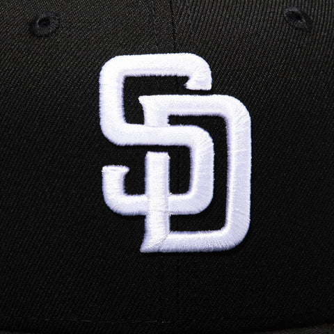 New Era 9Fifty MLB Basic San Diego Padres Snapback Hat - Black, White New Era