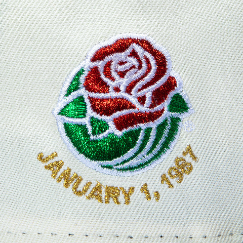 New Era 59Fifty Arizona State Sun Devils 1987 Rose Bowl Patch Sparky Hat - White, Maroon New Era