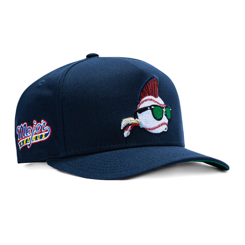 New Era 9Fifty A-Frame Wild Thing Major League Patch Snapback Hat - Navy New Era
