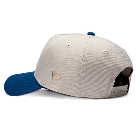 New Era 9Forty A-Frame Los Angeles Dodgers 60th Anniversary Stadium Patch Snapback Hat - Stone, Royal, Red New Era