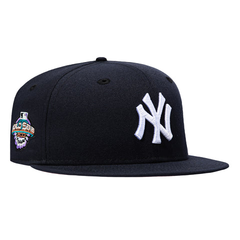 New Era 59Fifty New York Yankees 2001 World Series Patch AZ Pink UV Hat - Navy New Era