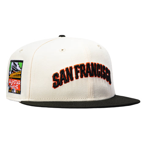 New Era 59Fifty San Francisco Giants 2007 All Star Game Patch Hat - White, Black New Era