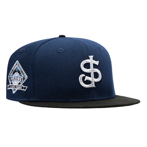 New Era 59Fifty San Jose Giants 30th Anniversary Patch Hat - Navy, Black, Metallic Silver New Era