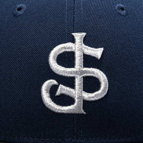 New Era 59Fifty San Jose Giants 30th Anniversary Patch Hat - Navy, Black, Metallic Silver New Era