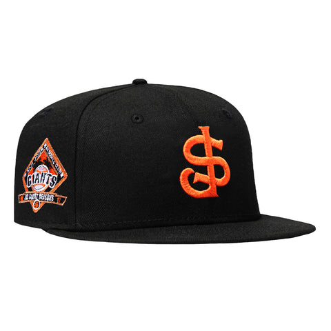 New Era 59Fifty San Jose Giants 30th Anniversary Patch Hat - Black, Orange New Era