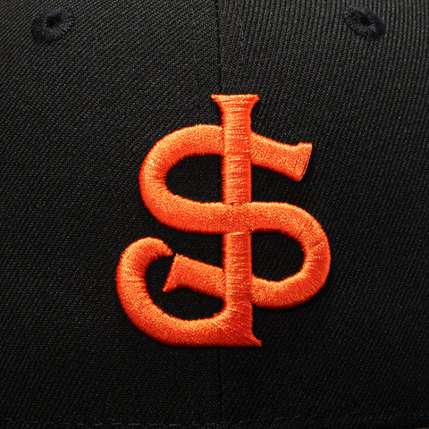 New Era 59Fifty San Jose Giants 30th Anniversary Patch Hat - Black, Orange New Era