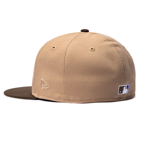 New Era 59Fifty Los Angeles Dodgers 40th Anniversary Stadium Patch Upside Down Hat - Khaki, Brown New Era