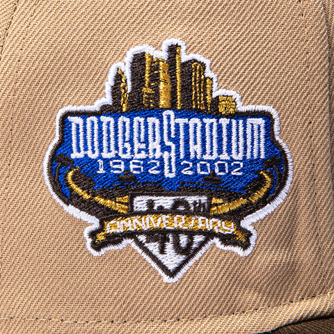 New Era 59Fifty Los Angeles Dodgers 40th Anniversary Stadium Patch Upside Down Hat - Khaki, Brown New Era