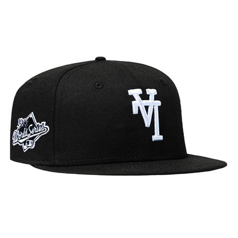 New Era 59Fifty Los Angeles Dodgers 1988 World Series Patch Upside Down Hat - Black, White New Era