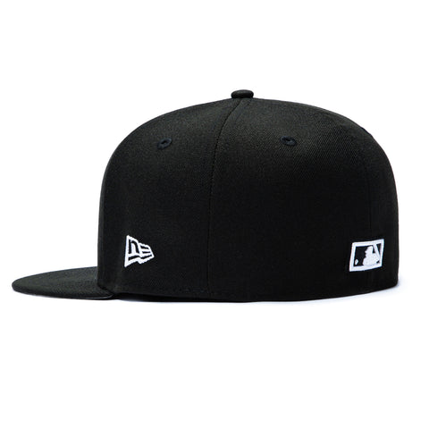 New Era 59Fifty Los Angeles Dodgers 1988 World Series Patch Upside Down Hat - Black, White New Era