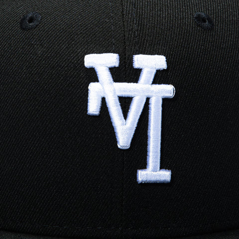 New Era 59Fifty Los Angeles Dodgers 1988 World Series Patch Upside Down Hat - Black, White New Era