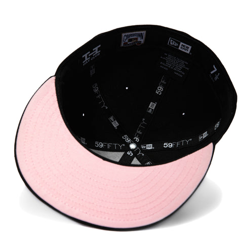 New Era 59Fifty Brooklyn Dodgers 1955 World Series Patch Script Hat - Black, Ivory New Era