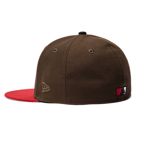 New Era 59Fifty Houston Astros 2005 World Series Patch Hat - Brown, Brick New Era