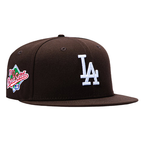 New Era 59Fifty Los Angeles Dodgers 1988 World Series Patch Hat - Brown New Era