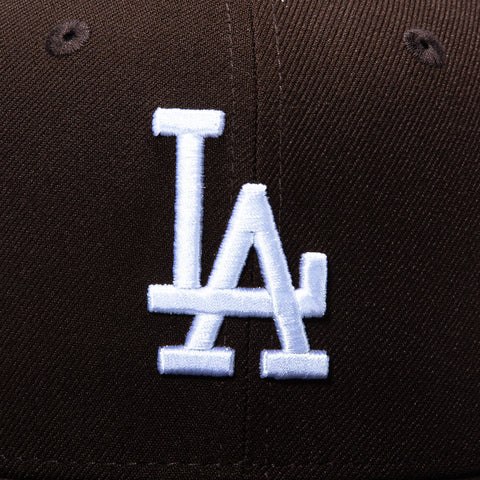 New Era 59Fifty Los Angeles Dodgers 1988 World Series Patch Hat - Brown New Era
