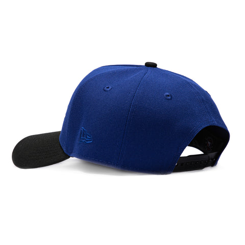 New Era 9Forty A-Frame Los Angeles Dodgers 2024 World Series Champions Patch Snapback Script Hat - Royal, Black New Era