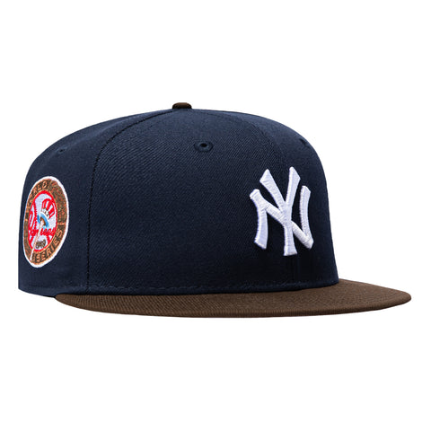 New Era 59Fifty New York Yankees 1949 World Series Patch Hat - Navy, Brown New Era