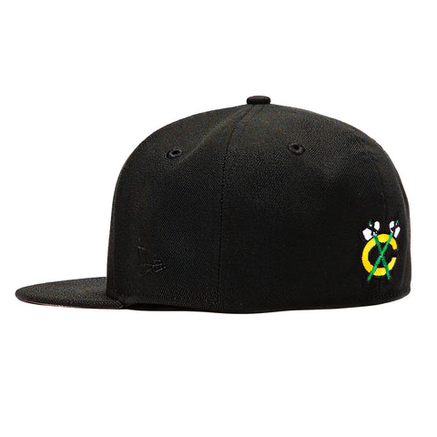 New Era 59Fifty Chicago Blackhawks 75th Anniversary Patch Hat - Black New Era